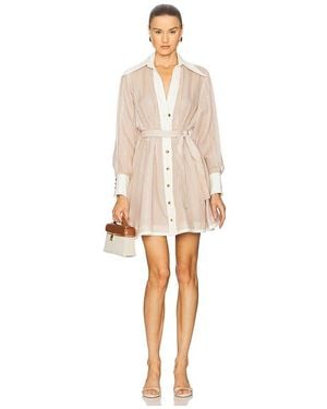Zimmermann Tuck Mini Dress - ナチュラル
