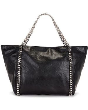 8 Other Reasons Oversized Tote With Chain Handle - Black