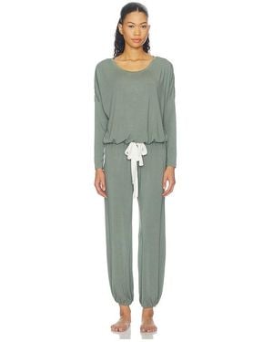 Eberjey Gisele Slouchy Pajama Set - Green