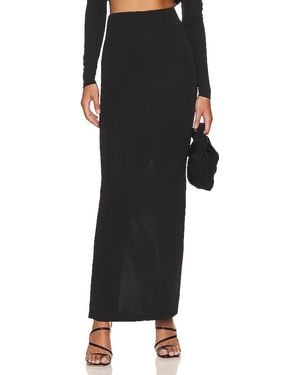 LPA Cedella Column Maxi Skirt - Black