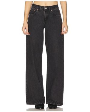 Dr. Denim Pierna Ancha Rhue En Color Negro Talla (También En 27, 28, 29, 30)