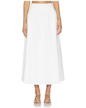 Theory Front Vent Volume Skirt - White