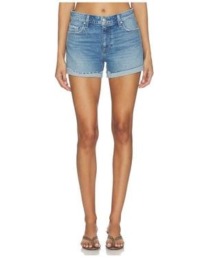 PAIGE Dylan Undone Cuff Short - Blue