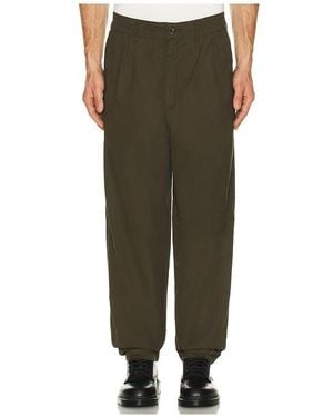 Barbour Cole Relaxed Fit Poplin Trouser - Green