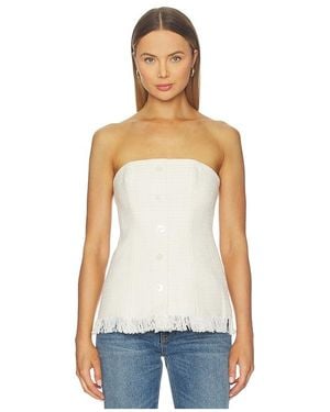 Lovers + Friends Greta Tweed Top - White