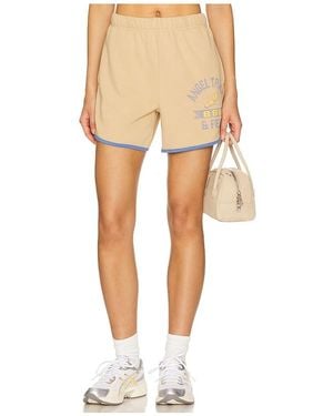 The Mayfair Group Angel Track & Field Vintage Sweatshorts - Natural