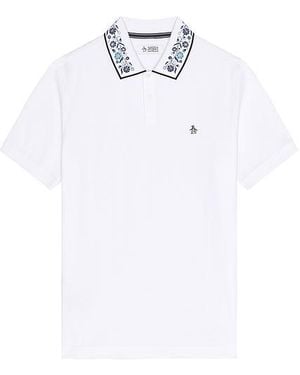 Original Penguin Poloshirt Mit Kurzen Ärmeln - Weiß