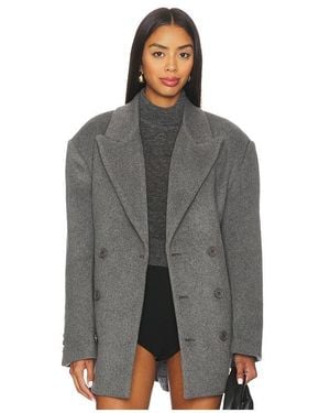 Bardot Abrigo Classic En Color Gris Talla (También En S/M) - Negro