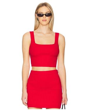 Bardot Sarita Knit Tank Top - Red