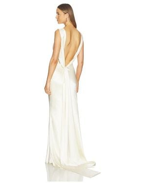 SAU LEE Cassandra Gown - White