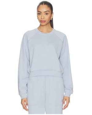 Lunya Leichter, Wendbarer Raglanpullover - Blau