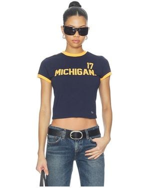 Hype and Vice Michigan Goalie Baby Tee - Blue