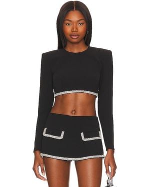 Lovers + Friends X Rachel Cosette Crop Top - Black