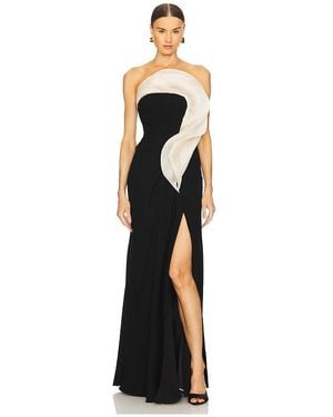 Gaurav Gupta Vestido De Fiesta Sin Tirantes En Color Negro Talla En - Blanco