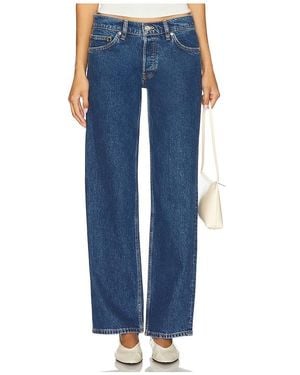 EB DENIM Low Rise Baggy Jeans - Blue