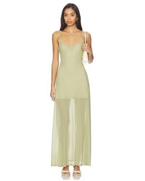 SNDY'S Alessandra Mesh Maxi Dress - White