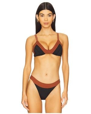 GIGI C Brett Bikini Top - Orange