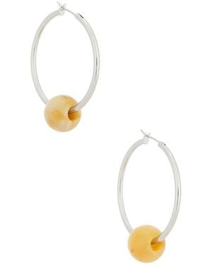 Casa Clara Hayden Hoop Earrings - White