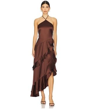 Steve Madden Vestido Caspia En Color Chocolate Talla En - Multicolor