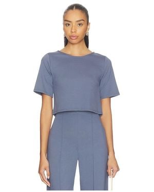 Ripley Rader Ponte Knit Short Sleeve Top - Blue