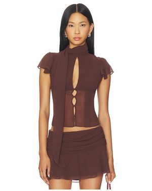 GUIZIO Ara Top - Brown