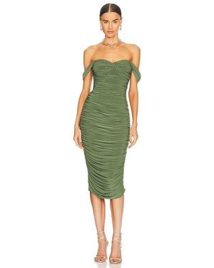 Norma Kamali Walter Midi Dress - Green