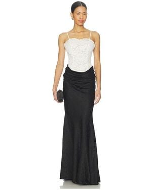 For Love & Lemons Karissa Maxi Gown - White