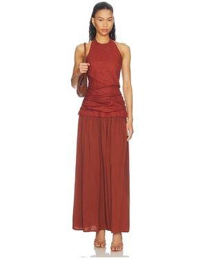 Faithfull the Brand Tali Maxi Dress - Red