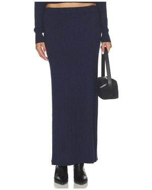 Lovers + Friends X Blake Evin Kymbree Baby Cable Maxi Skirt - Blue