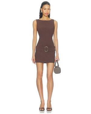 Stone Cold Fox Vestido Rhea En Color Chocolate Talla (También En M, S, Xl, Xs, Xxs) - Marrón