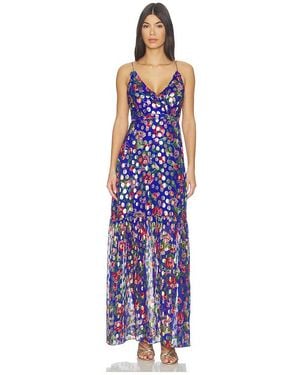 Saloni ROBE ANI en Royal - Violet