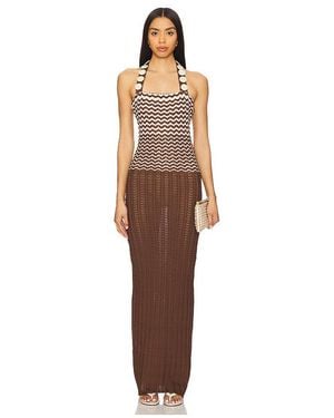 AZULU Maxikleid Neriah - Braun