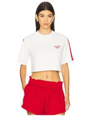 Araminta James Racquet Crop Tee - Red