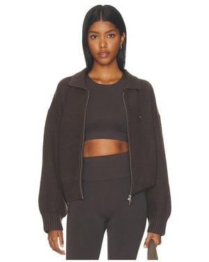 ADANOLA Collared Bomber Jacket - Black