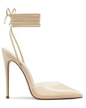 Femme LA Luisa Lace Up Pump - White