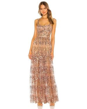 Bronx and Banco Midnight Sequin Sweetheart Gown - Metallic