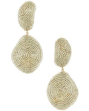 Susana Vega Gioia ドロップイヤリング - ホワイト