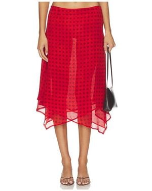 MORE TO COME Falda Landry En Color Rojo Talla (También En Xxs, Xl)