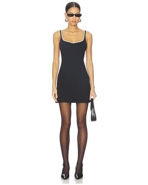 Alice + Olivia Eve Embell Trim Sweetheart Mini Dress - Blue