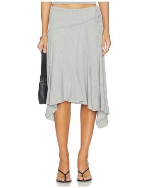 With Jean Sharni Skirt - Gray