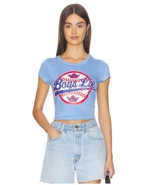 Boys Lie Sporting Blues Baby Tee