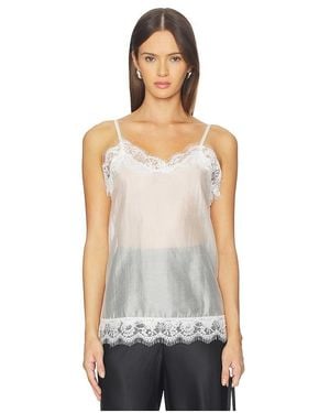 Milkwhite X Revolve Lingerie Top With Lace Details - White