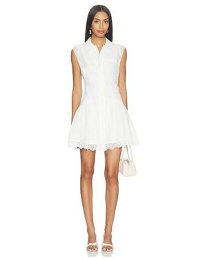 FRAME The Embroidered Day Dress - White