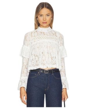 Free People Top Encaje Lilabeth En Color Ivory Talla (También En M, Xl) - Blanco