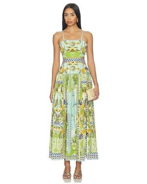 FALGUNI SHANE PEACOCK Kleid Palm Mirage - Weiß