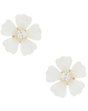 Lovers + Friends Pendientes Soraya En Color Metallic, Talla - Blanco