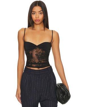 Musier Paris Lalou Top With Lace - Black