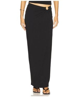 GOOD AMERICAN Stretch Jersey Maxi Skirt - Black