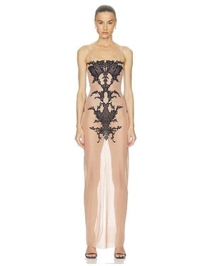 Halo Vestido Wing Lace Corset-Dress En Color Rubor Talla (También En S, Xxs, M, Xs) - Blanco