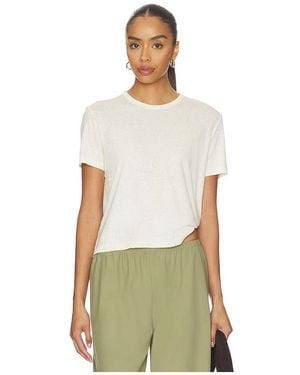 La Ligne Solid Short Sleeve Ronnie Tee - Natural